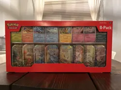 Pokemon TCG Prismatic Evolutions Costco Mini Tins 8 Pack - Image 1