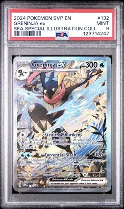 Pokemon TCG Greninja EX 132 Shrouded Fable Promo Special Illustration PSA 9 - Image 1