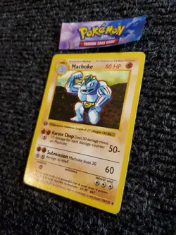 Machoke 34/102 - 1st Edition - Shadowless - Pokemon - LP-NM - Image 2
