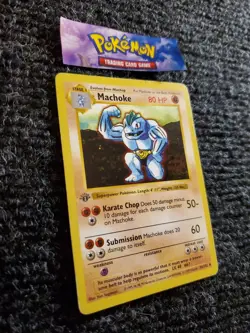 Machoke 34/102 - 1st Edition - Shadowless - Pokemon - LP-NM - Image 3