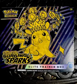 Pokemon TCG Scarlet & Violet SURGING SPARKS Elite Trainer Box FACTORY SEALED ETB - Image 1