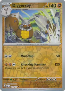Pokemon Diggersby - 113/197 - Uncommon - Reverse Holo NM-Mint Obsidian Flames - Image 1