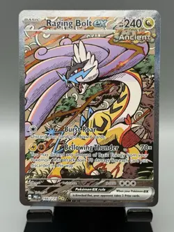 2025 Pokemon Raging Bolt EX 166/131 SIR Prismatic Evolutions 🔥📈 - Image 1