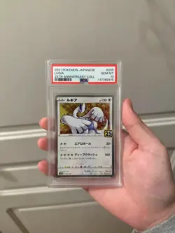 2021 POKEMON JAPANESE 25TH ANNIVERSARY COLLECTION #005 LUGIA PSA 10 - Image 1