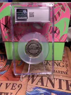 Vulpix Pokemon Rare Vintage Meiji Battle Coin Metal Japanese Cgc 10 Gem Mint - Image 3