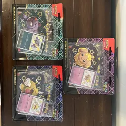 Pokemon TCG Paldean Fates Tech Sticker Collection SV4.5 SET OF 3 NEW SEALED - Image 1