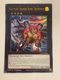 Yugioh! Battlin' Boxer King Dempsey LD10-EN036 Legendary Duelists (Ultra Rare) - Image 1