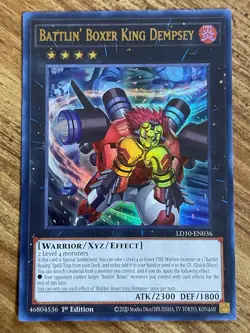 Yugioh! Battlin' Boxer King Dempsey LD10-EN036 Legendary Duelists (Ultra Rare) - Image 2