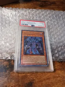2006 Yu-Gi-Oh! 1st Ed. Raviel Lord of Phantasms SOI-EN003 (ULTIMATE RARE) PSA 7 - Image 1