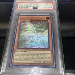 2021 Yu-Gi-Oh! Blue-Eyes Alternative White Dragon Ghost Past 1st Edition PSA 10 - Image 2