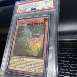 2021 Yu-Gi-Oh! Blue-Eyes Alternative White Dragon Ghost Past 1st Edition PSA 10 - Image 3