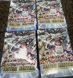 4 Yugioh Justice Hunters 1st Edition (2025) mini Box 4-Packs Factory Sealed - Image 3