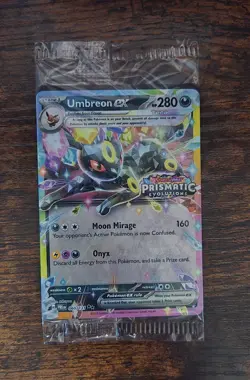 Pokemon Prismatic Evolutions Umbreon ex 060/131 Stamped Promo Card Sealed - Image 1