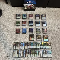 700 Card Lot- Magic MtG Spider-Man Collector Boosters- All Foil Land Rare Cards - Image 1