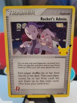 Rocket's Admin 86/109 Trainer- Holo Card- Pokemon Celebrations 25th Anniversary - Image 1