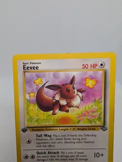 Eevee 1st Edition 51/64 Jungle Set Pokemon TCG Card - MP - Image 2