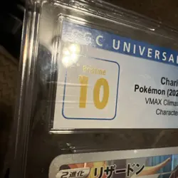 CGC 10 Pristine Charizard Holo 187/184 CHR VMAX Climax Japanese Pokemon Card - Image 5