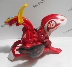 Bakugan Flare Dragaon Red Pyrus BakuTech 500G & matching card - Image 2