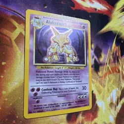 Alakazam - 1/102 - Pokemon Base Set Unlimited Holo Rare Card WOTC LP - Image 2