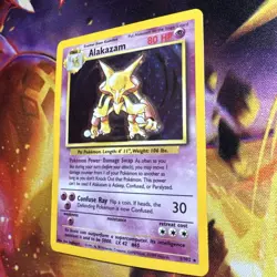 Alakazam - 1/102 - Pokemon Base Set Unlimited Holo Rare Card WOTC LP - Image 3