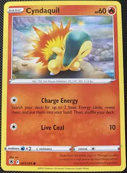 Cyndaquil 023/189 Swsh10: Astral Radiance Regular - Pokemon Card - Image 1