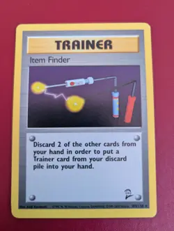 Trainer Item Finder 103/130 Base Set 2 Pokemon Card Near Mint Condition - Image 1