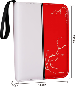 4-Pocket Trading Card Binder Album - Holds 400 Cards, 50 Sleeves, PU Leather - Image 2
