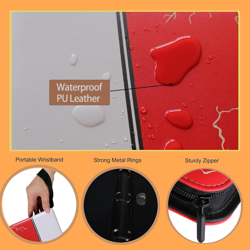4-Pocket Trading Card Binder Album - Holds 400 Cards, 50 Sleeves, PU Leather - Image 5