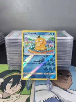 Pokemon Card Psyduck Sun & Moon Reverse Holo Common 28/149 - Image 1
