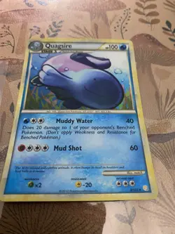 Pokemon TCG Quagsire HeartGold SoulSilver Holo Rare Card 9/123 - Image 2