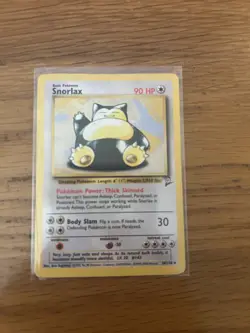 Pokemon Card Snorlax 30/130 Base Set 2 Non Holo Rare WOTC near mint - Image 1