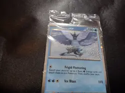 Articuno 032/159 (Holiday Calendar) Snowflake Stamp Promo Pokemon Card SEALED - Image 2