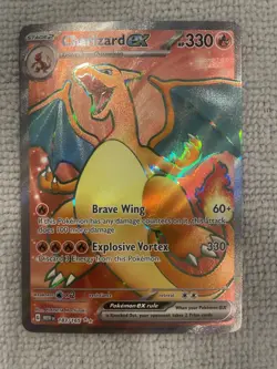 Pokemon TCG Charizard EX Holo Ultra Rare Card 183/165 Scarlet & Violet 151 - Image 1