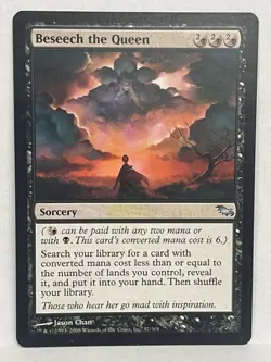 Beseech the Queen x1 MTG Shadowmoor Uncommon Black Sorcery Search Library MP - Image 1