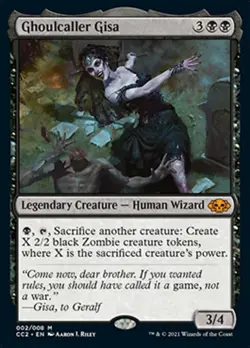 Mint/Near-Mint, English - 1 x MTG Ghoulcaller Gisa Commander Collection: Black - Image 1