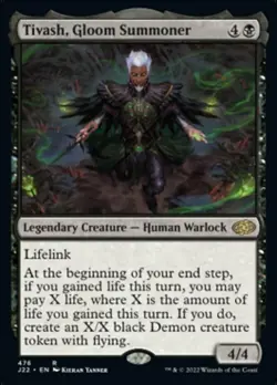 x1 Tivash, Gloom Summoner R MTG Jumpstart 2022 M/NM, English - Image 1
