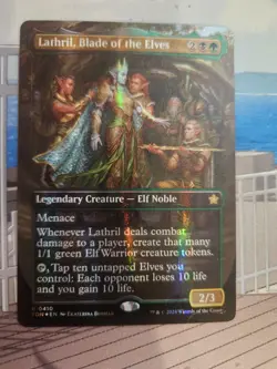 Mana Foil Lathril, Blade of the Elves (Borderless) - MTG Foundations (FDN) - Image 1