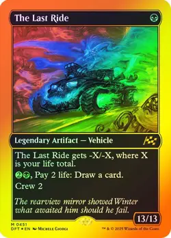 The Last Ride First Place Foil Aetherdrift NM MTG - Image 1