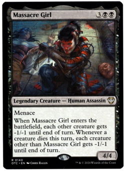 Massacre Girl 0140 Non Foil Rare Outlaws of Thunder Junction MTG NM - Image 1