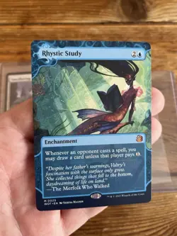 Rhystic Study Wilds of Eldraine Enchanting Tales & Smothering Tithe MTG Rare ‼ - Image 2