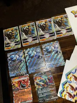 Pokemon Lot- 151 Blastoise, destined/prismatic sleeves, vintage tins and more - Image 1