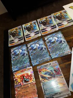 Pokemon Lot- 151 Blastoise, destined/prismatic sleeves, vintage tins and more - Image 3