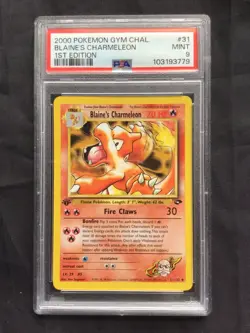 Pokemon: Gym Challenge 1st Edition Uncommon: Blaine's Charmeleon 31/132 PSA 9 - Image 2