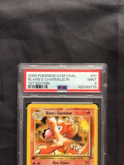 Pokemon: Gym Challenge 1st Edition Uncommon: Blaine's Charmeleon 31/132 PSA 9 - Image 3