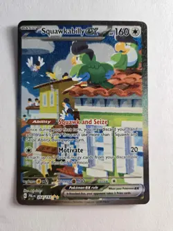 TCG Pokemon English SIR Squawkabilly ex 264/193 Sv02: Paldea Evolved Holo - Image 1