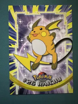 💥 1999 Topps Pokemon TCG Raichu - # 26 - Non-Holo - TV Series 1 Blue Logo - Image 1