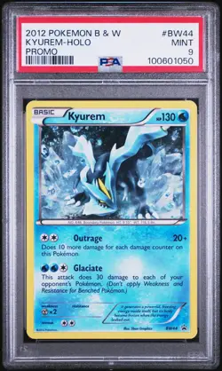 PSA 9 Kyurem Holo #BW44. Pokemon Black Star Promo 2012. POP 11 - Image 1