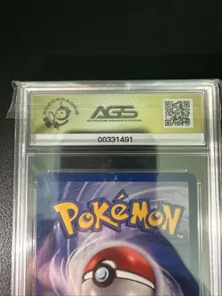 AGS 9.5 Team Rocket’s Meowth Black Star Promo #18 - 2000 Pokemon WOTC - Mint+ - Image 3