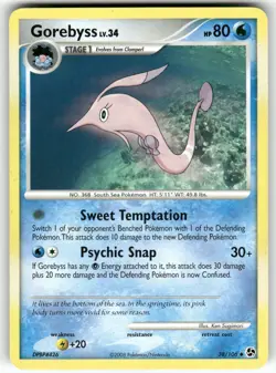 Gorebyss Great Encounters Uncommon Pokemon Moderately played - Image 1