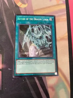 YUGIOH - RETURN OF THE DRAGON LORDS - SECRET RARE - LCKC - UNLIMITED - NM - Image 1